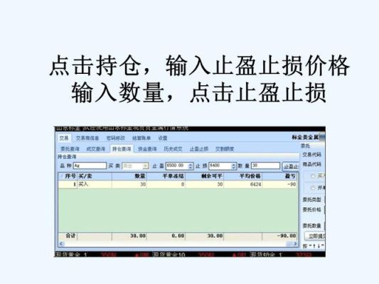 在银行购买贵金属怎么设置委托获利和委托止损？盈利如何设置止损