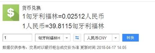 10000福林是多少人民币？福林如何兑换
