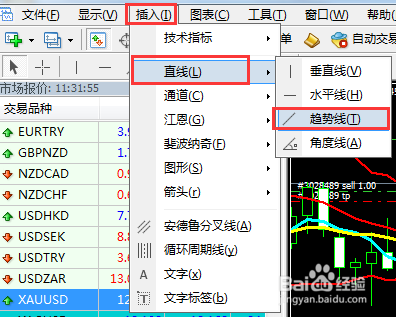 手机和电脑画线怎么同步？mt4如何插入划线工具