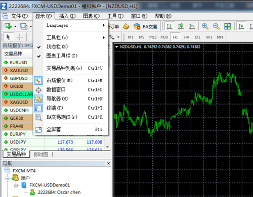 mt4如何定制窗口？mt4如何把文字调整成