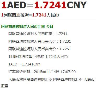 阿联酋的货币是什么？汇率是多少？阿联酋币兑换人民币如何换的