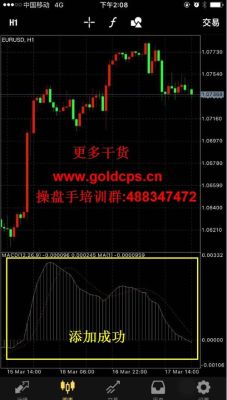 手机版mt4怎么添加双macd？mt4中如何加双色macd