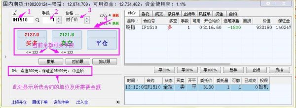 期货如何设置挂单？账户金买卖如何挂单