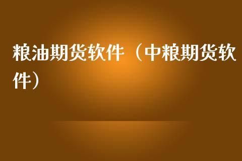 粮油期货app哪个好用？期货投资软件