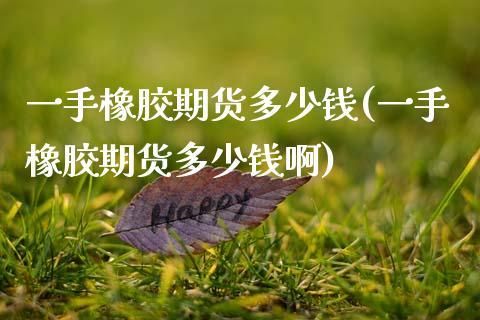 做一手橡胶期货多少保证金一手橡胶期货手续费？期货橡胶一手