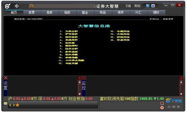 大智慧可以和期货那样做空单吗？类似期货