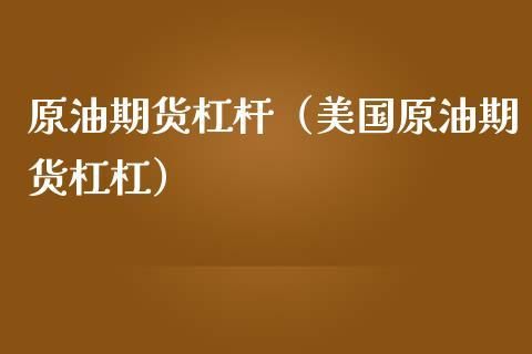 国际石油期货的杠杆是多少倍？石油期货杠杆
