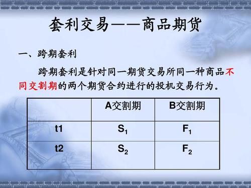 套利交易必须在第一个月份的期间进行吗？期货跨期价差