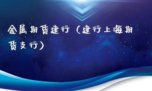 上海期货金属交易所怎么开户？建行签约期货