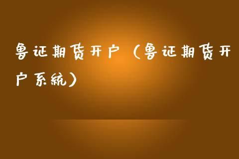 鲁证期货软件怎么查资金？鲁证期货帐号