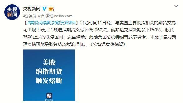 美股触发熔断机制三大交易所暂停，什么是熔断？盈透国际期货