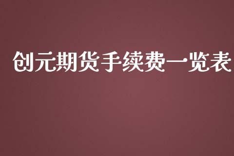 创元期货是怎么回事手续费是多少？创元期货正规吗