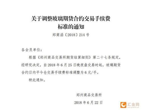 期货手续费是双向还是单向？玻璃期货平今