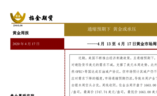 通胀利好黄金还是通缩利好黄金？期货通缩