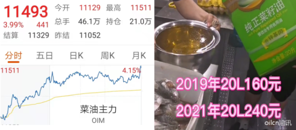 2021年菜籽油为何大涨？菜油期货大涨