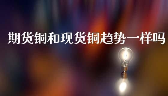 我想投资铜，是现货铜好些还是期货铜呢？铜有没有上期货